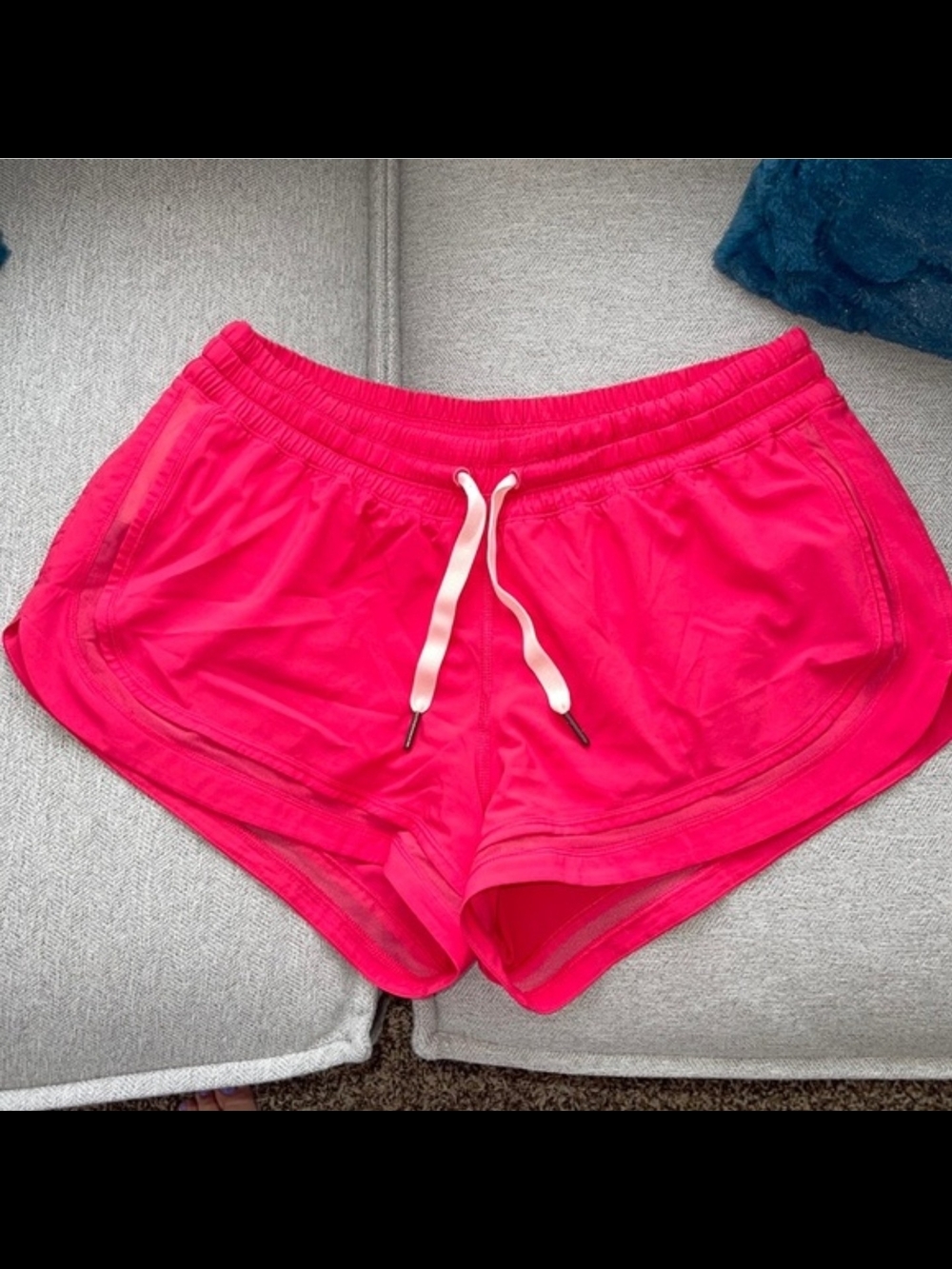 lululemon athletica Bright Hot Pink Athletic Shorts with Drawstring